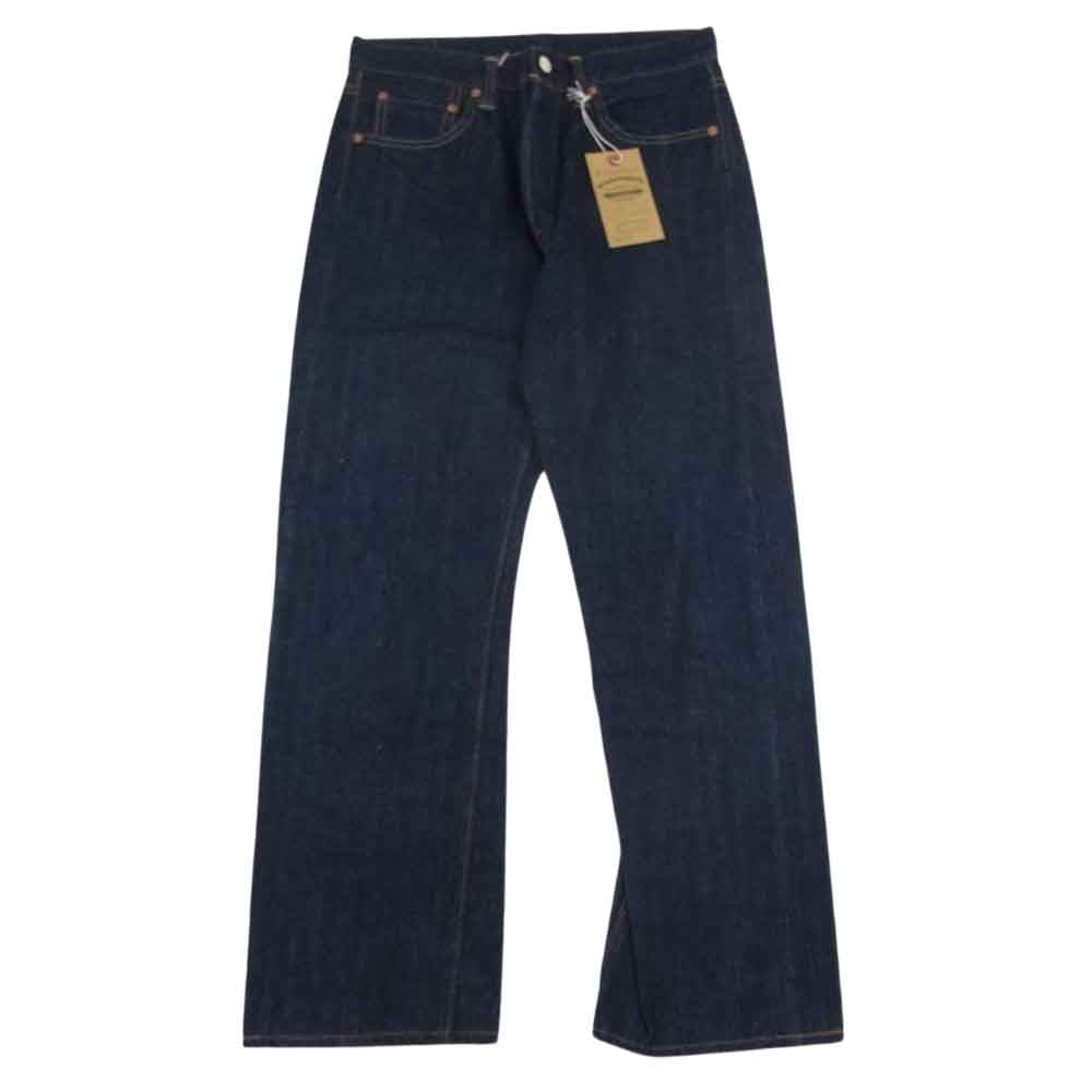 WAREHOUSE ウエアハウス Lot800XX STANDARD スタンダード 鹿革パッチ コットン デニム パンツ インディゴブルー系 31【美品】【中古】