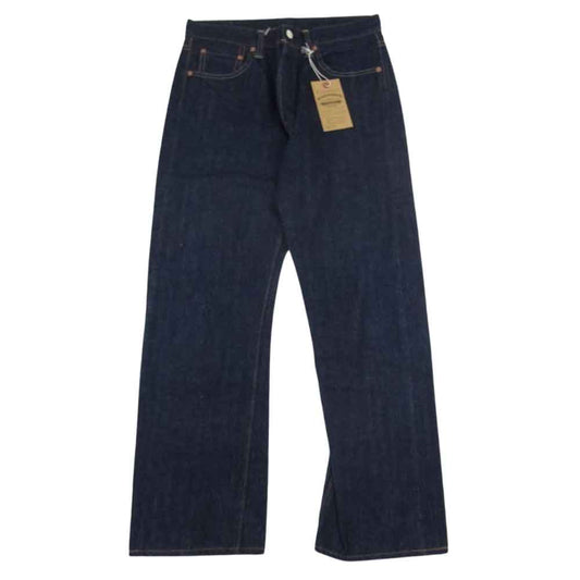 WAREHOUSE ウエアハウス Lot800XX STANDARD スタンダード 鹿革パッチ コットン デニム パンツ インディゴブルー系 31【美品】【中古】