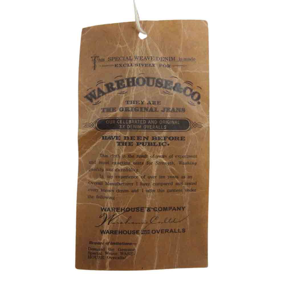 WAREHOUSE ウエアハウス Lot1101 DUCK DIGGER ダックディガー ボタンフライ デニム パンツ インディゴブルー系 31【中古】