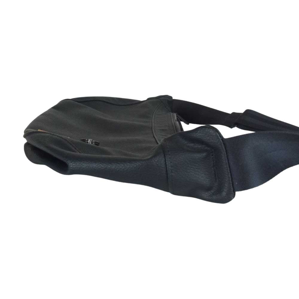 PORTER ポーター JAM HOME MADE BANANA BAG レザー ショルダー バナナ バック ブラック系【美品】【中古】