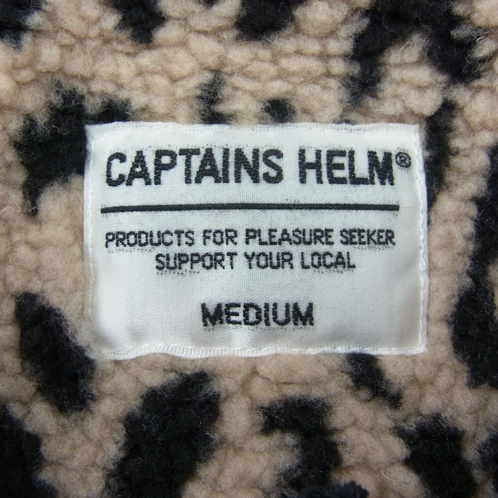 キャプテンズヘルム CH22-AW-J08 BOA FLEECE COACH JKT ボア フリース コーチ ジャケット ブラック系 M【美品】【中古】