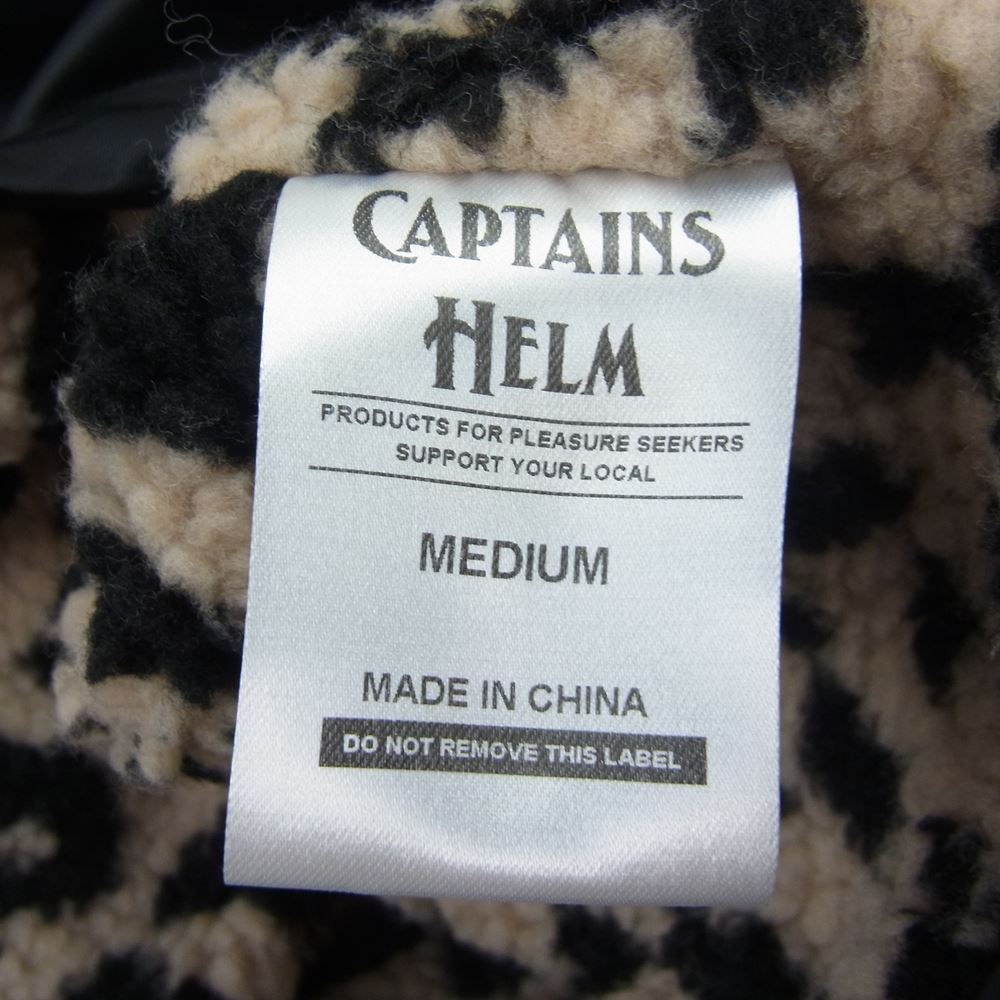 キャプテンズヘルム CH22-AW-J08 BOA FLEECE COACH JKT ボア フリース コーチ ジャケット ブラック系 M【美品】【中古】