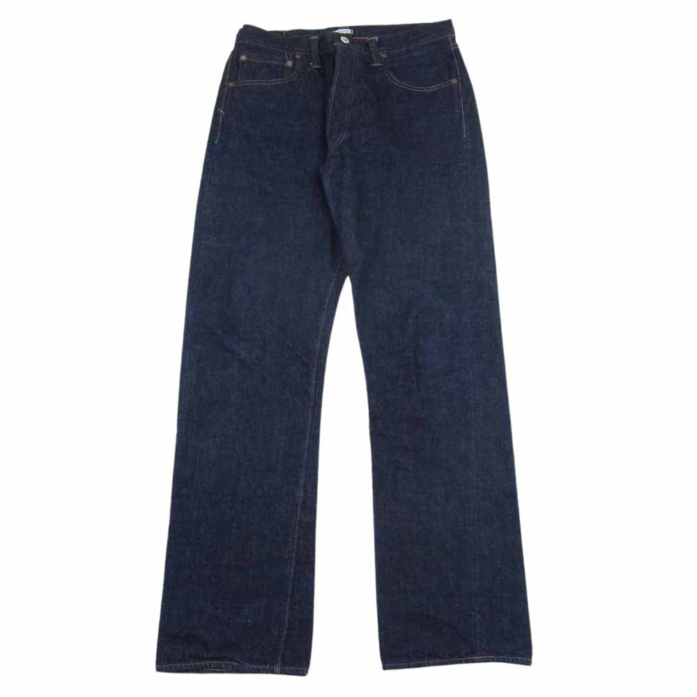 WAREHOUSE ウエアハウス Lot1001XX 1947 MODEL ONE WASH DUCK DIGGER ダックディガー 日本製 鹿革パッチ デニム パンツ インディゴブルー系 32【中古】