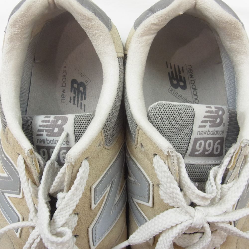 NEW BALANCE ニューバランス MRL996AG スエード ローカット スニーカー グレー系 24.5cm【中古】