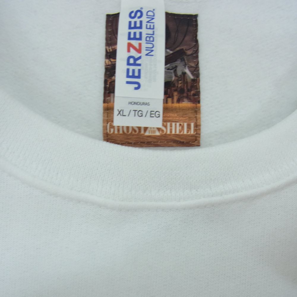 WACKO MARIA ワコマリア GITSWMSS01 GHOST IN THE SHELL SWEAT SHIRT 攻殻機動隊 ゴーストインザシェル クルーネック スウェット トレーナー ホワイト系 XL【新古品】【未使用】【中古】