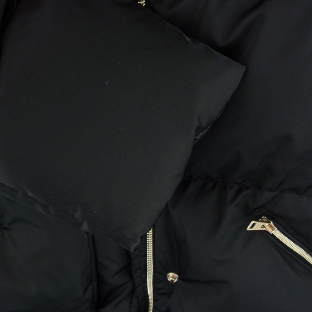 Herno ヘルノ Pl1138D 12170 9300  FOX FUR FOOD DOWN JACKET フォックスファーフード ダウン ジャケット ブラック系 44【極上美品】【中古】