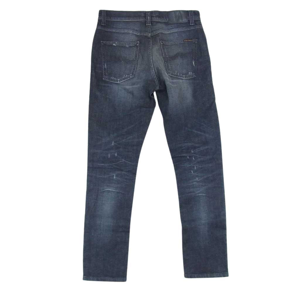 Nudie Jeans ヌーディージーンズ lean dean リーンディーン 加工 ブラック デニム パンツ ブラック系 29【中古】