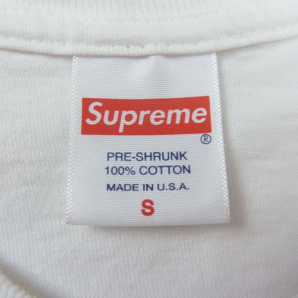 Supreme シュプリーム × KAWS カウズ 21SS Box Logo Tee ボックス ロゴ Tシャツ ホワイト系 S【中古】