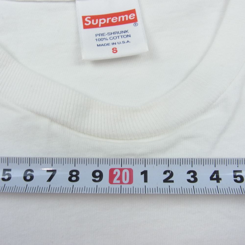 Supreme シュプリーム × KAWS カウズ 21SS Box Logo Tee ボックス ロゴ Tシャツ ホワイト系 S【中古】