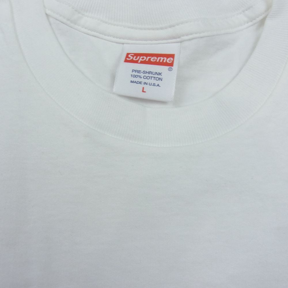 Supreme シュプリーム 21SS Milano Tee ミラノ プリント Tシャツ ホワイト系 L【中古】
