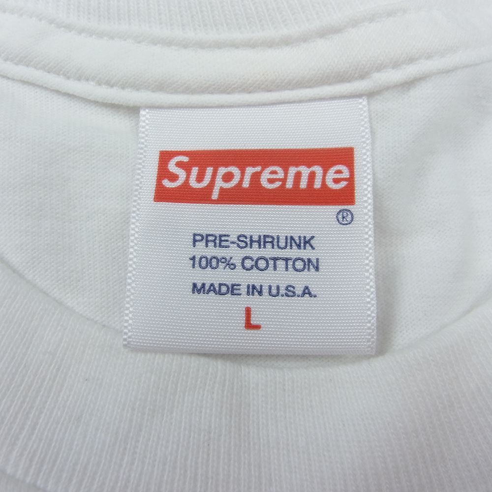 Supreme シュプリーム 21SS Milano Tee ミラノ プリント Tシャツ ホワイト系 L【中古】
