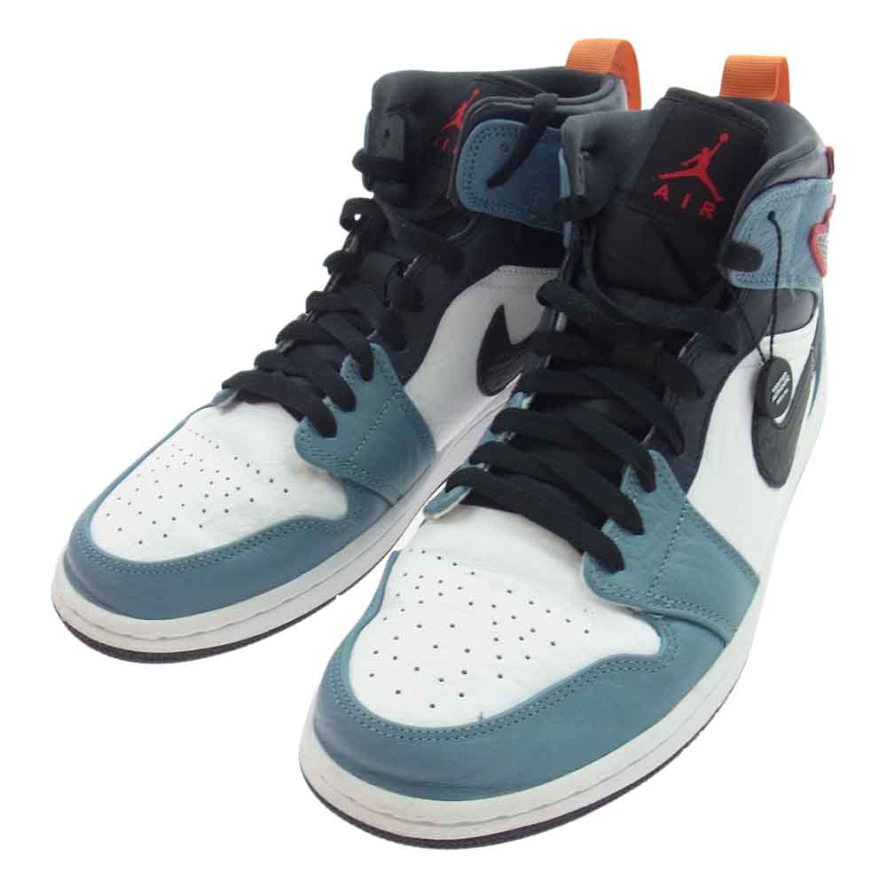 NIKE ナイキ × FACETASM ファセッタズム CU2802-100 AIR JORDAN MID SE エア ジョーダン ミッド FRLS APLA フィアレス スニーカー  ブルー系 ブラック系 27.5cm【中古】