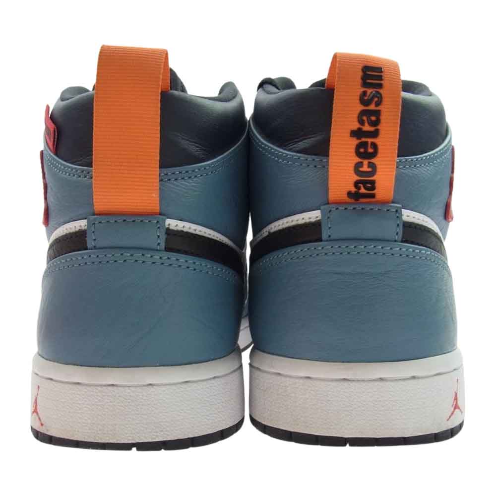 NIKE ナイキ × FACETASM ファセッタズム CU2802-100 AIR JORDAN MID SE エア ジョーダン ミッド FRLS APLA フィアレス スニーカー  ブルー系 ブラック系 27.5cm【中古】