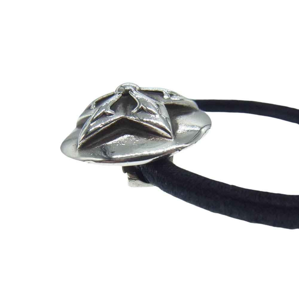 CHROME HEARTS クロムハーツ（原本無） HAIRBAND スター コンチョボタン ヘアバンド ヘアゴム シルバー系【中古】