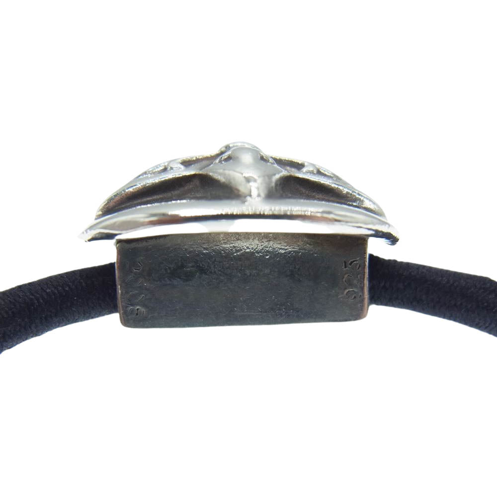 CHROME HEARTS クロムハーツ（原本無） HAIRBAND スター コンチョボタン ヘアバンド ヘアゴム シルバー系【中古】