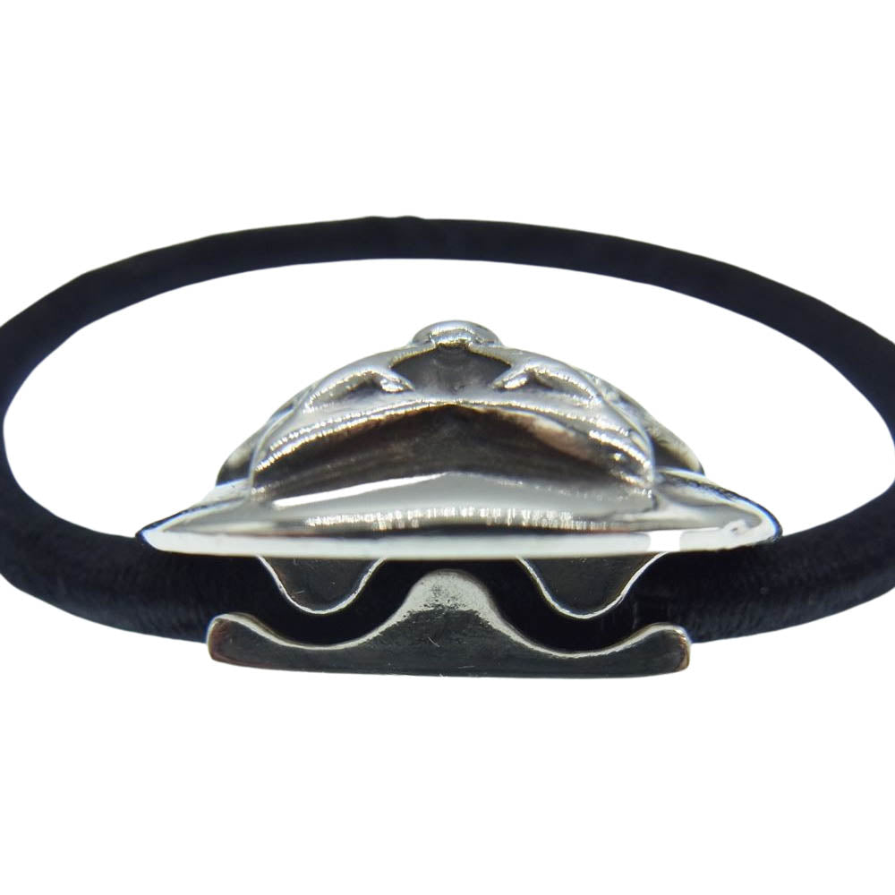 CHROME HEARTS クロムハーツ（原本無） HAIRBAND スター コンチョボタン ヘアバンド ヘアゴム シルバー系【中古】