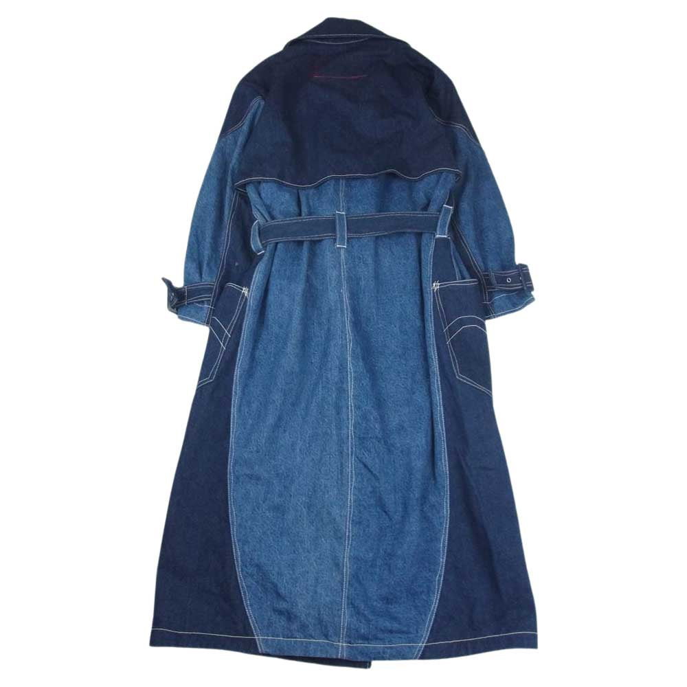 Levi's RED リーバイスレッド LR TWISTED TRENCH COAT CRYSTALINE デニム トレンチコート インディゴブルー系 M【中古】