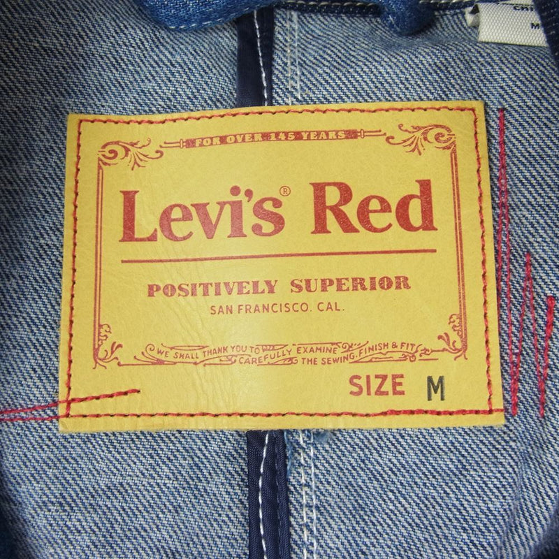 Levi's RED リーバイスレッド LR TWISTED TRENCH COAT CRYSTALINE デニム トレンチコート インディゴブルー系  M【中古】