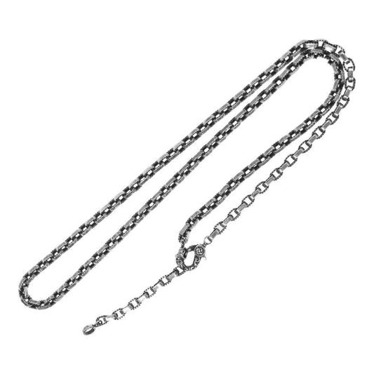 レザーズアンドトレジャーズ Harf engraved links w/celtic lobster claw ハーフ エングレイ チェーン シルバー系【中古】