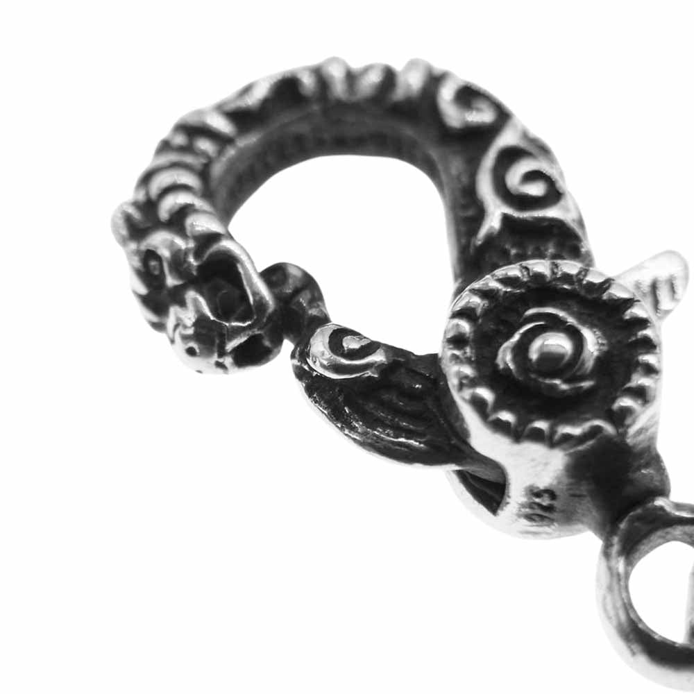 レザーズアンドトレジャーズ Harf engraved links w/celtic lobster claw ハーフ エングレイ チェーン シルバー系【中古】