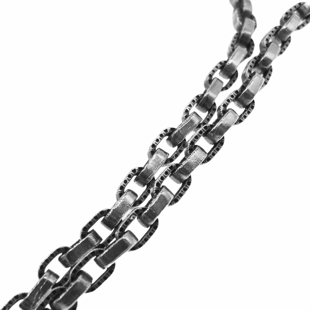 レザーズアンドトレジャーズ Harf engraved links w/celtic lobster claw ハーフ エングレイ チェーン シルバー系【中古】