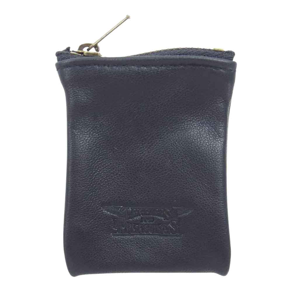 レザーズアンドトレジャーズ Small flame heart w/stingray w/sapphire スモール フレーム ハート ペンダント スティングレイ レザー ネックレス シルバー系 ブルー系【中古】