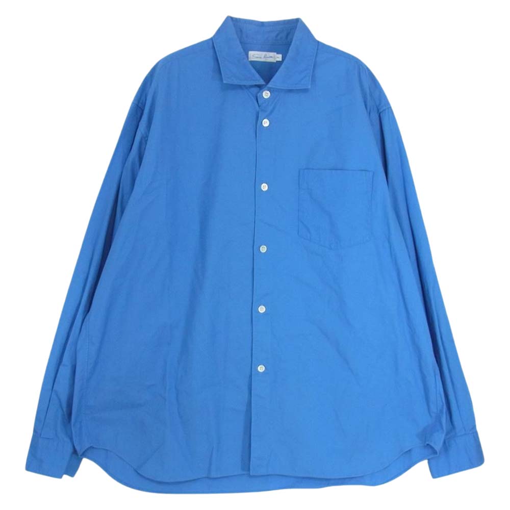 サンリミット S1901143  ツイル ボックス ワイド スプレッド 長袖 シャツ ブルー ブルー系 1【中古】