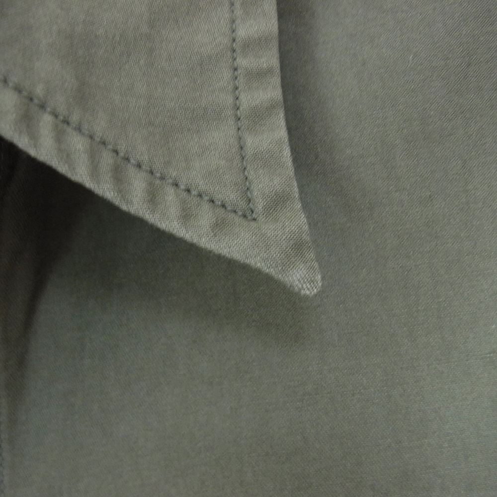 AURALEE オーラリー 18SS A8SS03TN WASHED FINX TWILL HALF SLEEVED BIG SHIRTS ウォッシュドフィンクスツイル ハーフスリーブ ビッグ オーバーサイズ 半袖 シャツ カーキ系 4【中古】
