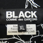 BLACK COMME des GARCONS ブラックコムデギャルソン AD2014 1O-B007 ハートグラフィック プリント 長袖 シャツ ブラック系 XL【中古】