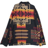 Sacai サカイ × PENDLETON ペンドルトン 21SS 21-02470M Archive Print Mix アーカイブ プリント ミックス オープンカラー シャツ ブラック系 2【美品】【中古】