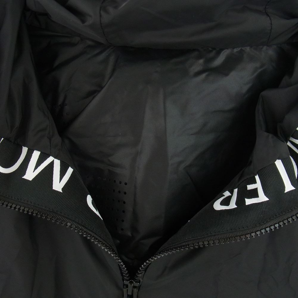 MONCLER モンクレール 22SS I1091A00175 68352 JUNICHI GIUBBOTTO フーデッド ロゴ ナイロン ブルゾン ブラック系 3【極上美品】【中古】
