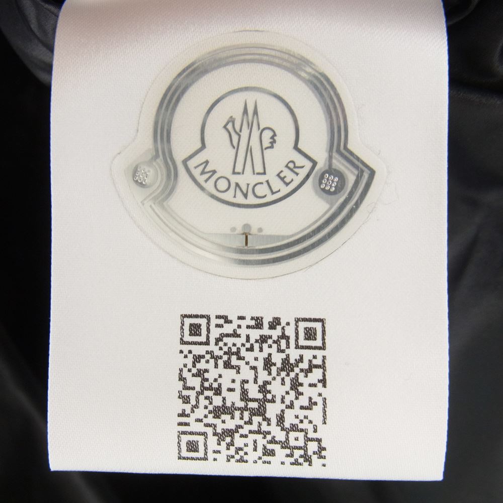 MONCLER モンクレール 22SS I1091A00175 68352 JUNICHI GIUBBOTTO フーデッド ロゴ ナイロン ブルゾン ブラック系 3【極上美品】【中古】