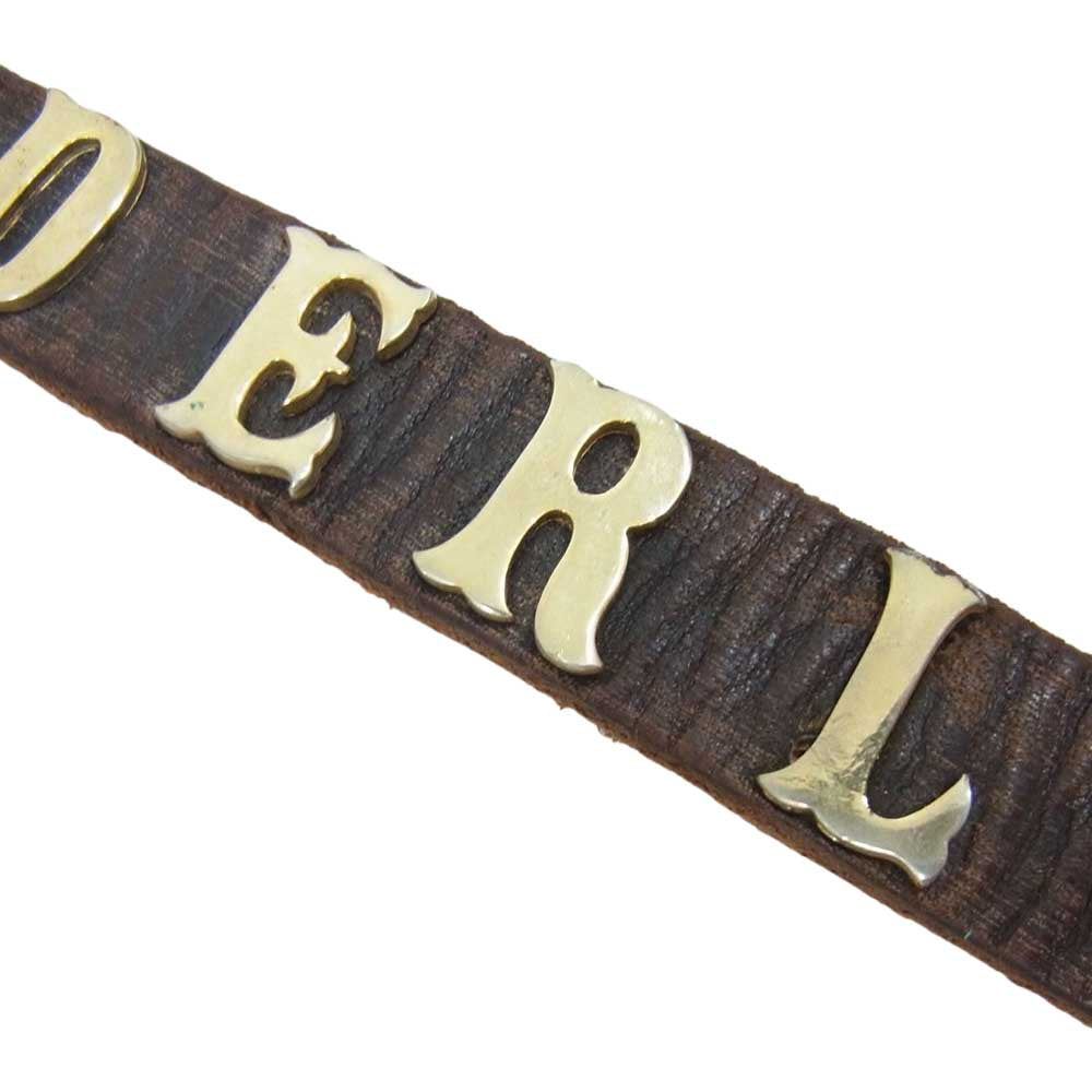 TENDERLOIN テンダーロイン × HTC × PORTER T-STUD BELT エイチティーシー ポーター スタッズ ナローベルト ブラウン系【中古】
