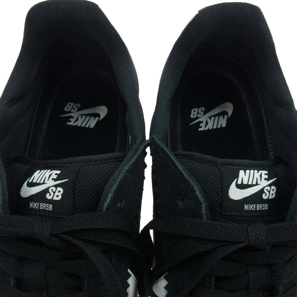 NIKE ナイキ DH9227-001 SB BRSB ローカットスニーカー ブラック系 ホワイト系 27cm【極上美品】【中古】