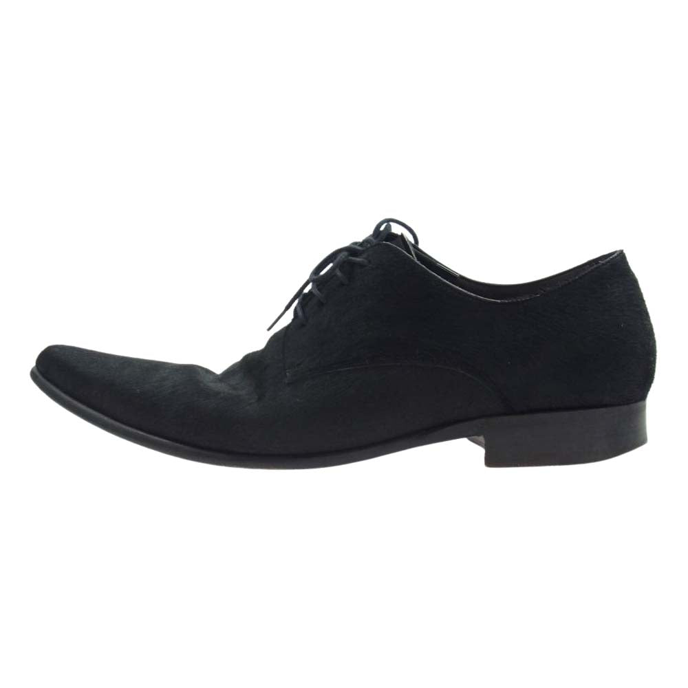 DOLCE&GABBANA ドルチェアンドガッバーナ ハラコレザー ビジネス シューズ ブラック系 6.5【中古】