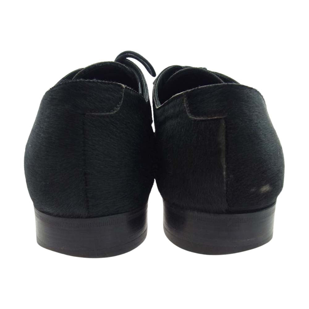 DOLCE&GABBANA ドルチェアンドガッバーナ ハラコレザー ビジネス シューズ ブラック系 6.5【中古】