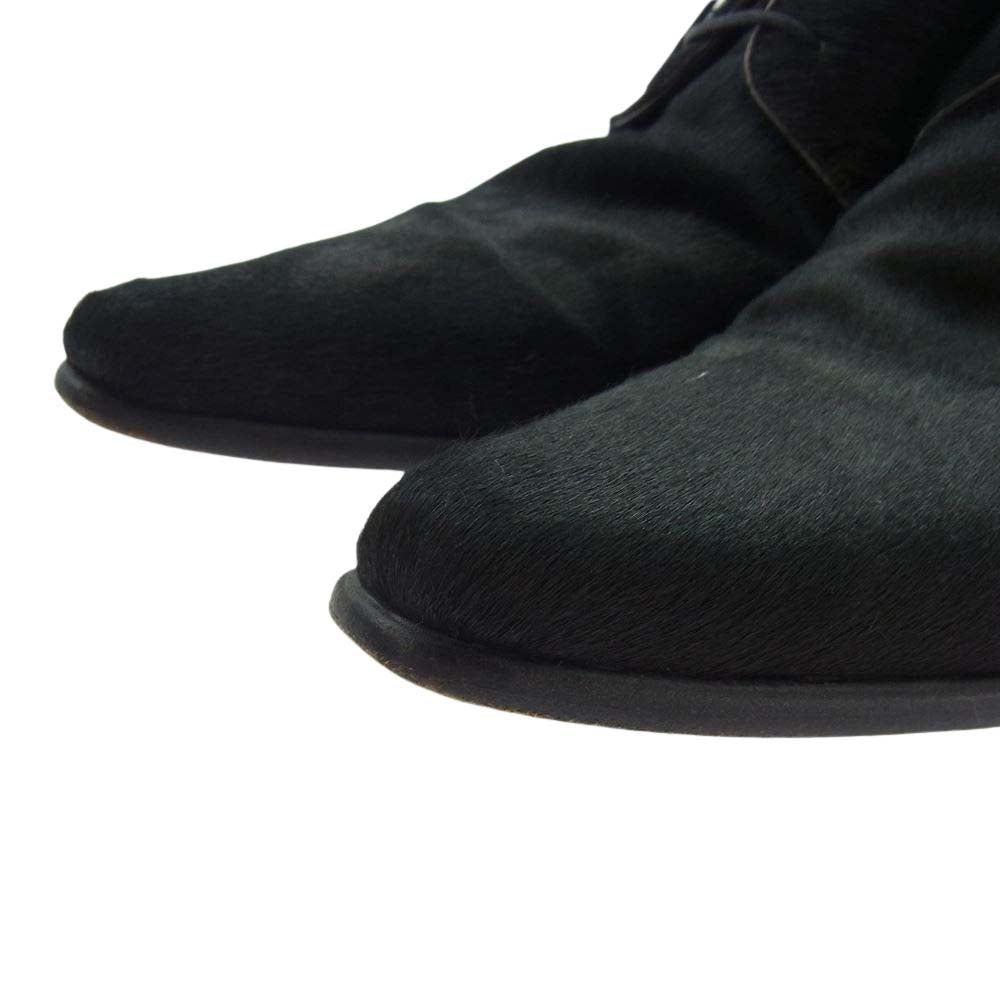 DOLCE&GABBANA ドルチェアンドガッバーナ ハラコレザー ビジネス シューズ ブラック系 6.5【中古】