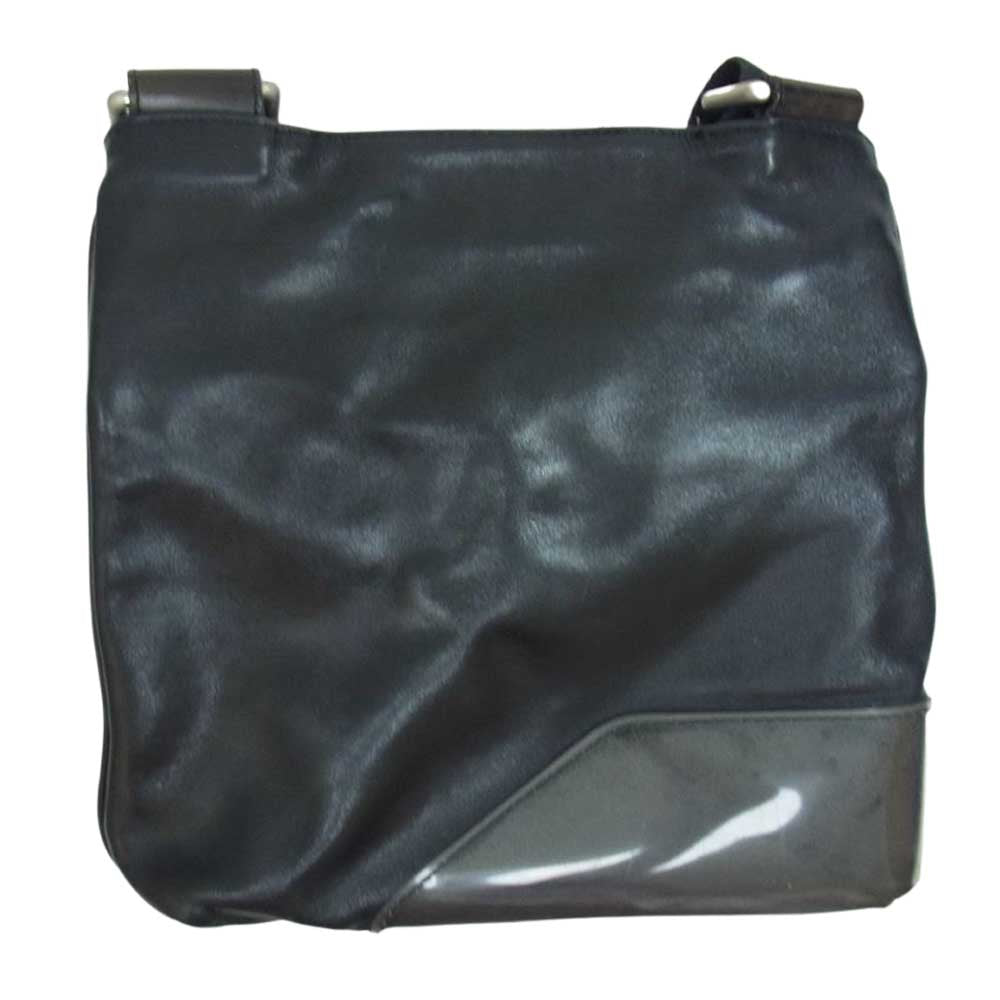 DOLCE&GABBANA ドルチェアンドガッバーナ レザー DGロゴ ショルダーバッグ ブラック系【中古】
