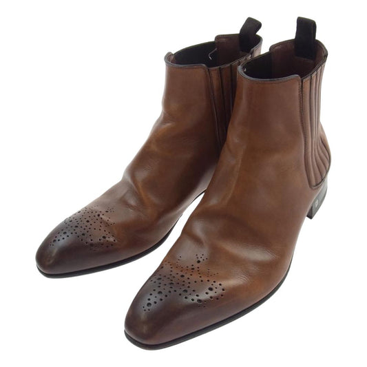 LOUIS VUITTON ルイ・ヴィトン サイド エラスティック ブーツ  ブラウン系 7.5【中古】