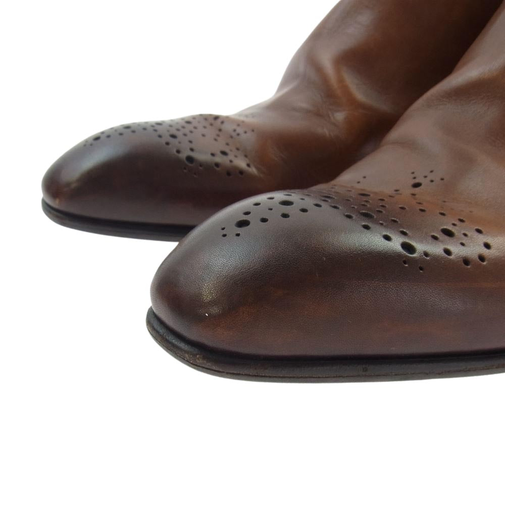 LOUIS VUITTON ルイ・ヴィトン サイド エラスティック ブーツ  ブラウン系 7.5【中古】