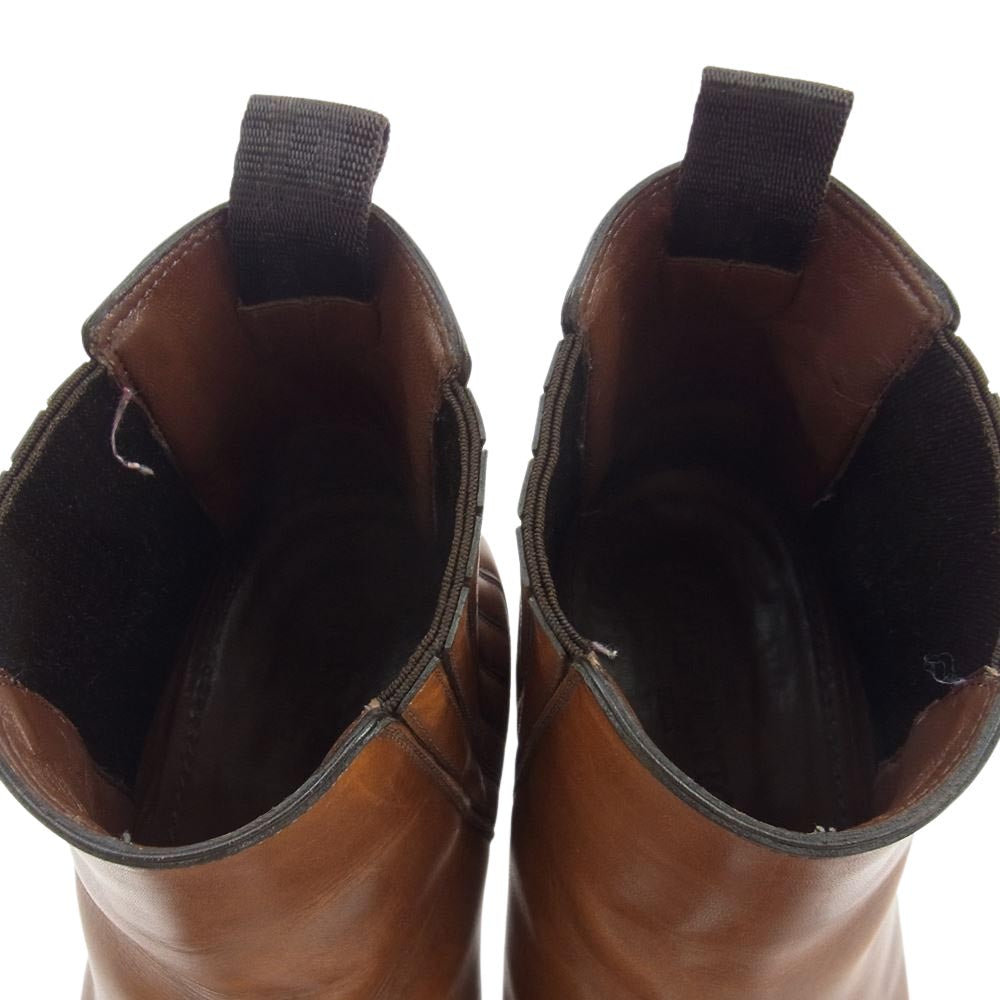 LOUIS VUITTON ルイ・ヴィトン サイド エラスティック ブーツ  ブラウン系 7.5【中古】