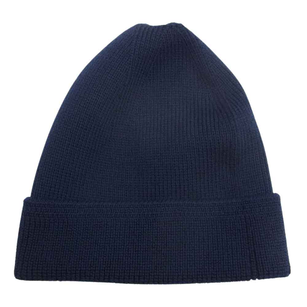 VISVIM ビズビム 21AW 0121308003002 VS KNIT CAP F NAVY ウォッシャブル ウール ニット キャップ ネイビー系 F【新古品】【未使用】【中古】