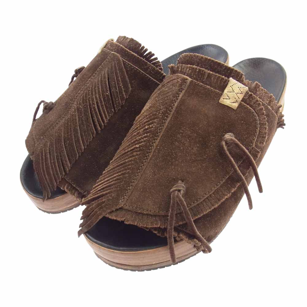 VISVIM ビズビム 20AW 120102002001 CHRISTO SHAMAN-FOLK DK.BROWN クリスト シャーマン サンダル ブラウン系 L【中古】