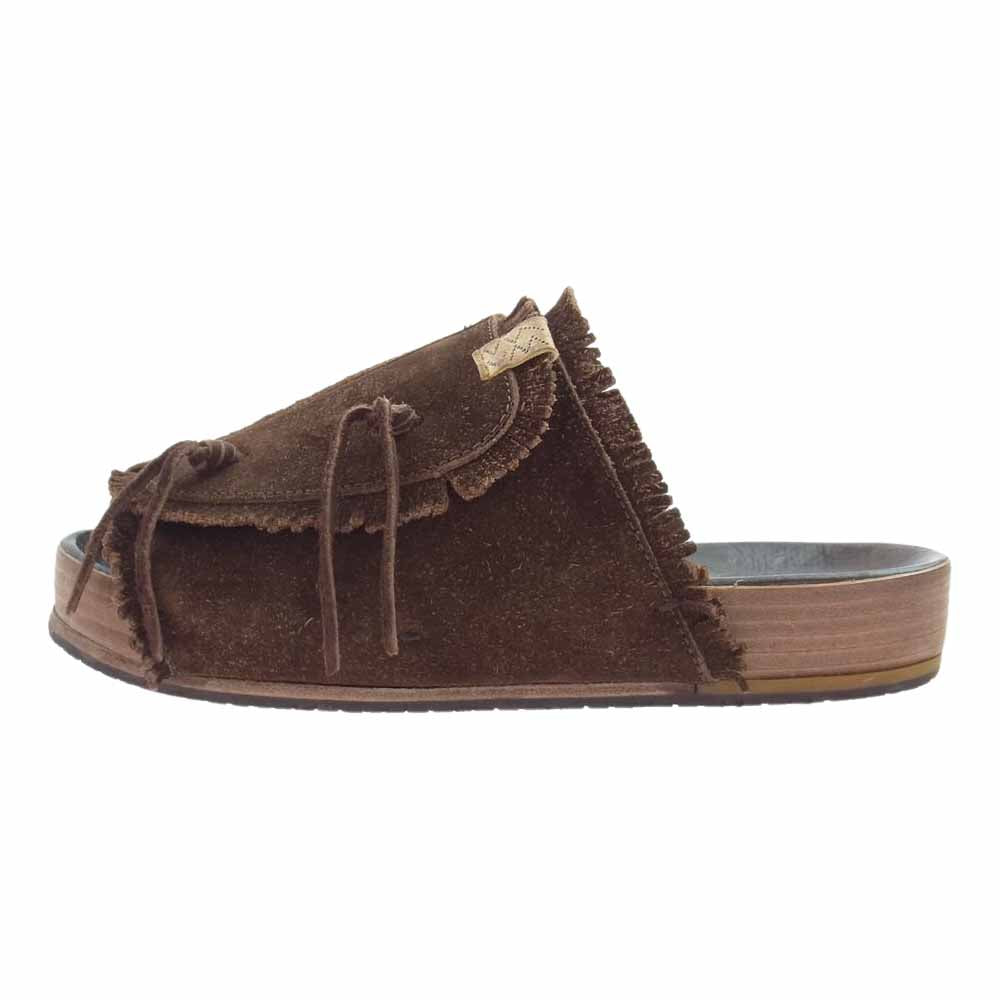 VISVIM ビズビム 20AW 120102002001 CHRISTO SHAMAN-FOLK DK.BROWN クリスト シャーマン サンダル ブラウン系 L【中古】