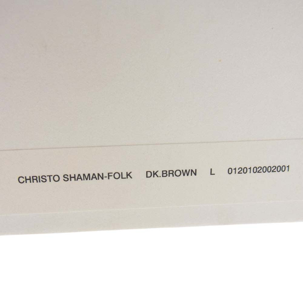 VISVIM ビズビム 20AW 120102002001 CHRISTO SHAMAN-FOLK DK.BROWN クリスト シャーマン サンダル ブラウン系 L【中古】
