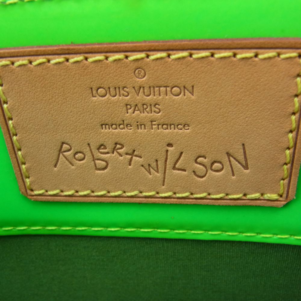 LOUIS VUITTON ルイ・ヴィトン M91900 ヴェルニフルオ リード MM トート ハンド バッグ  ライトグリーン系【中古】