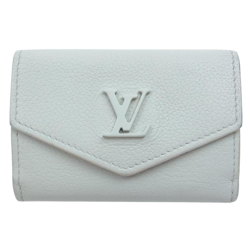 LOUIS VUITTON ルイ・ヴィトン M68728  ポルトフォイユ ロックミニ カーフレザーブロン 三つ折り 財布 ホワイト系【中古】