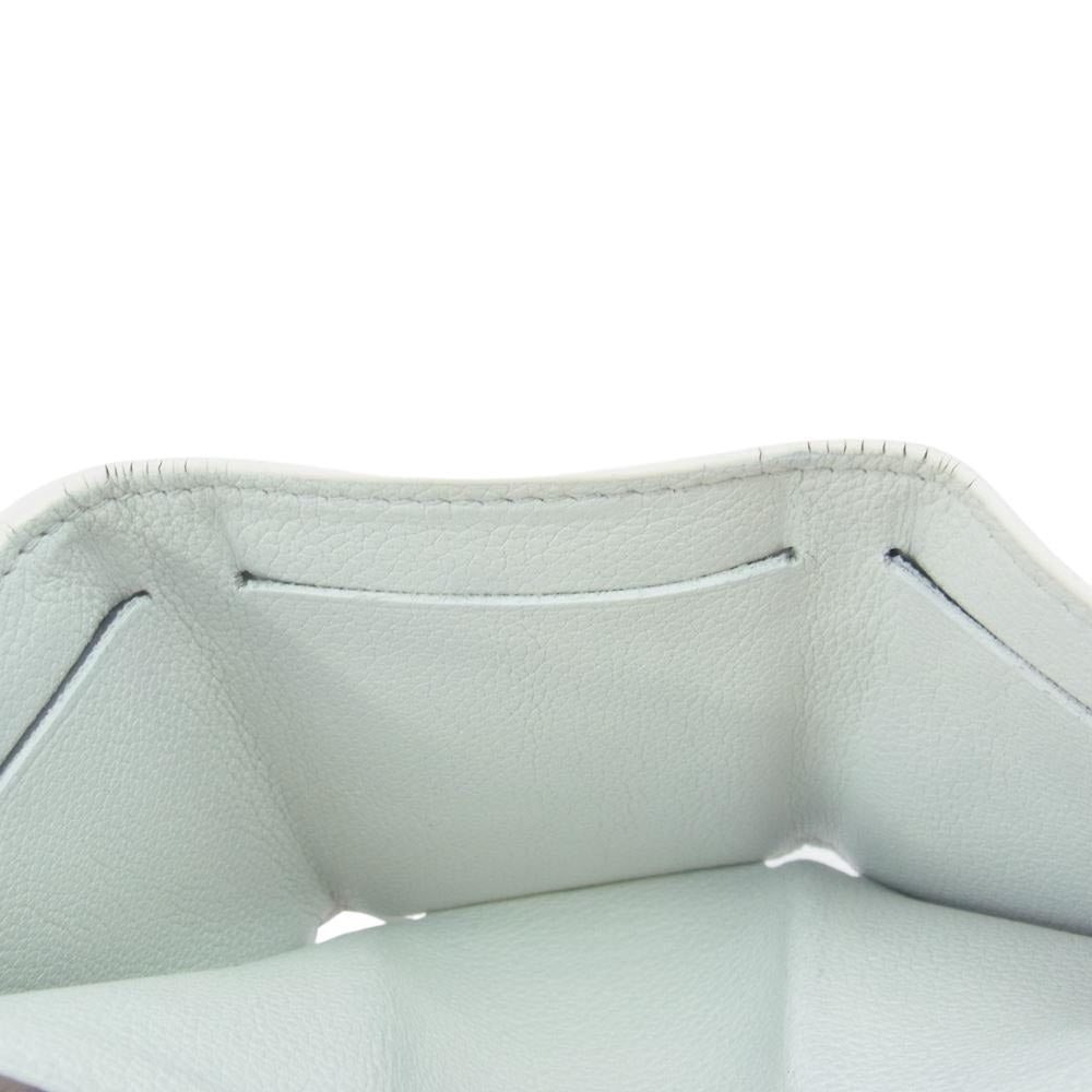 LOUIS VUITTON ルイ・ヴィトン M68728  ポルトフォイユ ロックミニ カーフレザーブロン 三つ折り 財布 ホワイト系【中古】