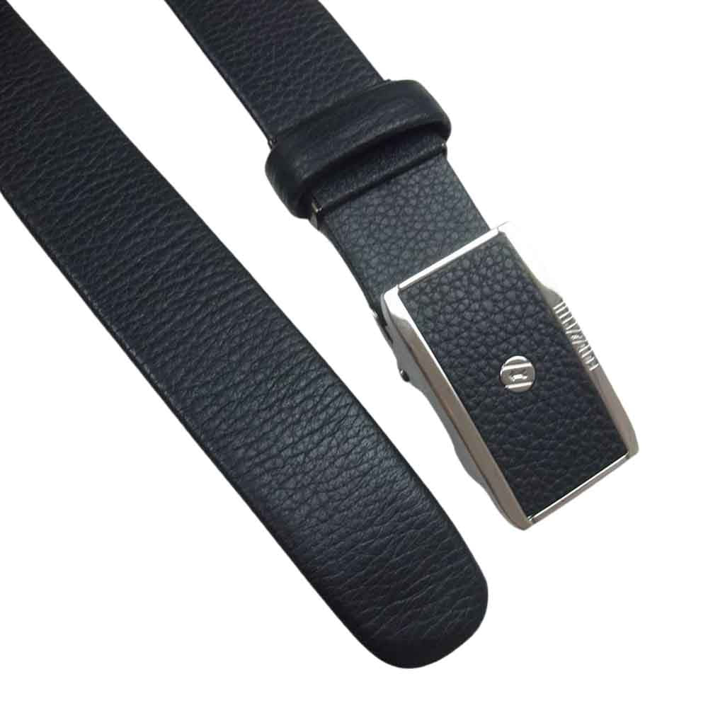 ゴールドファイル レザー ベルト ブラック系【中古】