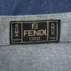 FENDI フェンディ 裾切替 フロントスリット デニム スカート インディゴブルー系 28インチ【中古】